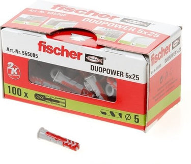 Fischer duopower 5x25 - 100 stuks - 535452