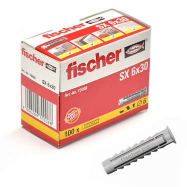 Fischer plug sx 6x30 100 st 555006 - 70006