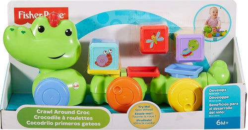 Mattel fisher price silly safari krokodil met speelkubussen