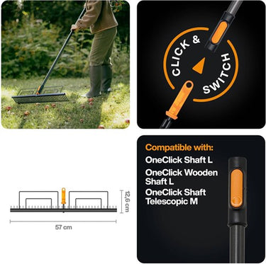 Fiskars oneclick gazonhark - 1080680