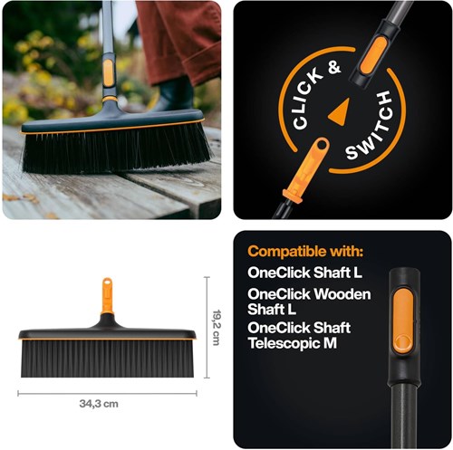 Load image into Gallery viewer, Fiskars oneclick straatbezem - 1080700
