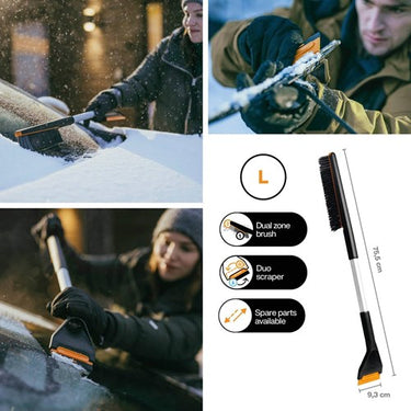 Fiskars plus lange sneeuwborstel en ijskrabber voor de auto - 1078494