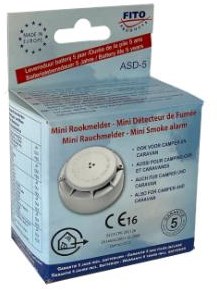 Afbeelding laden in galerijviewer, Enzo fito optische mini rookmelder incl. 2x1,5v aaa - 7900535
