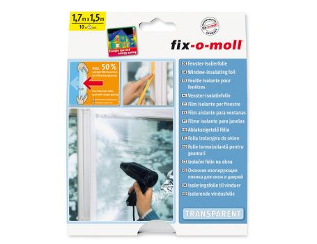 Fix-o-moll venster-isolatiefolie - 1,7 x 1,5