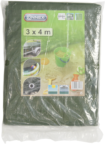 Connex afdekzeil 3x4m 80g - flor80445