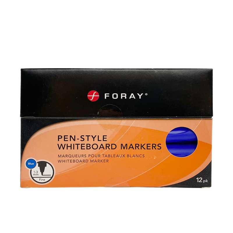 Afbeelding laden in galerijviewer, Foray whiteboard markers pen style blue 12 stuks
