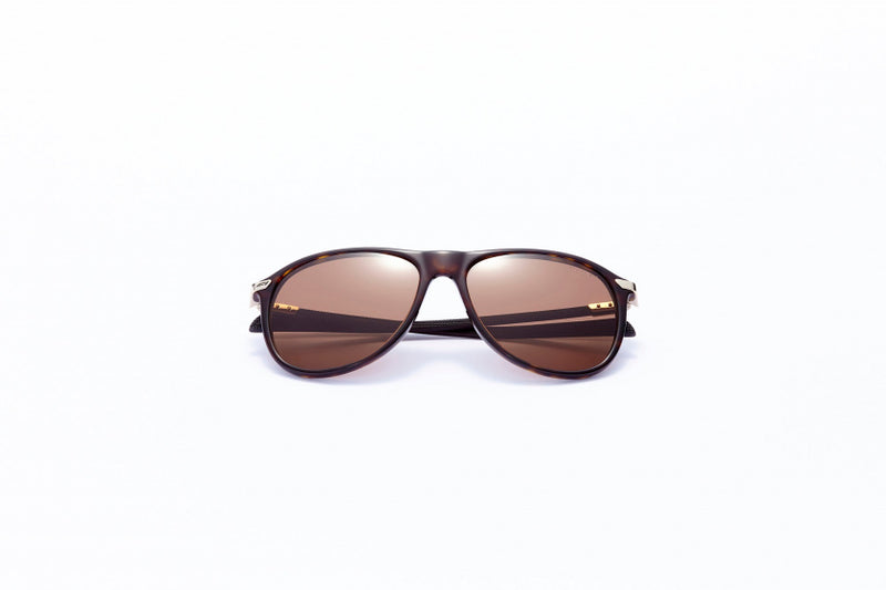 Load image into Gallery viewer, Formula Zonnebril unisex rond cat.4 donkerbruin bruin
