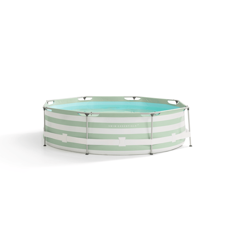 Load image into Gallery viewer, Essence | groen wit opzet zwembad rond 305x76 cm incl. accessoires
