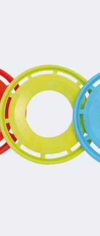 Van der doelen frisbee in de gele kleur verkrijgbaar