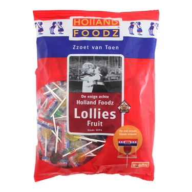Holland foodz fruit lollipopz (200 stuks)