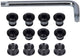 Fsa mtb chainring bolts torx black (12 pieces)