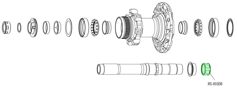 Load image into Gallery viewer, Fulcrum body locknut for db hubs
