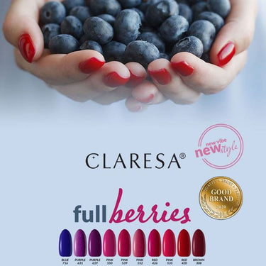 Claresa uv led gellak 5ml purple 619 full berries