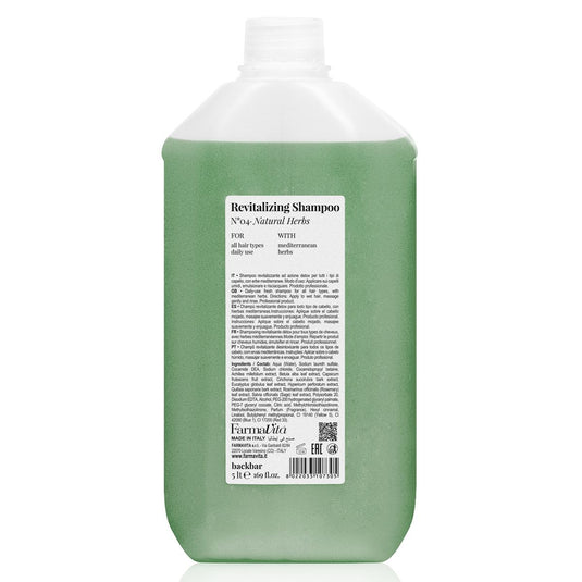 Farmavita backbar revitalizing shampoo n°04 natural herbs 5000ml