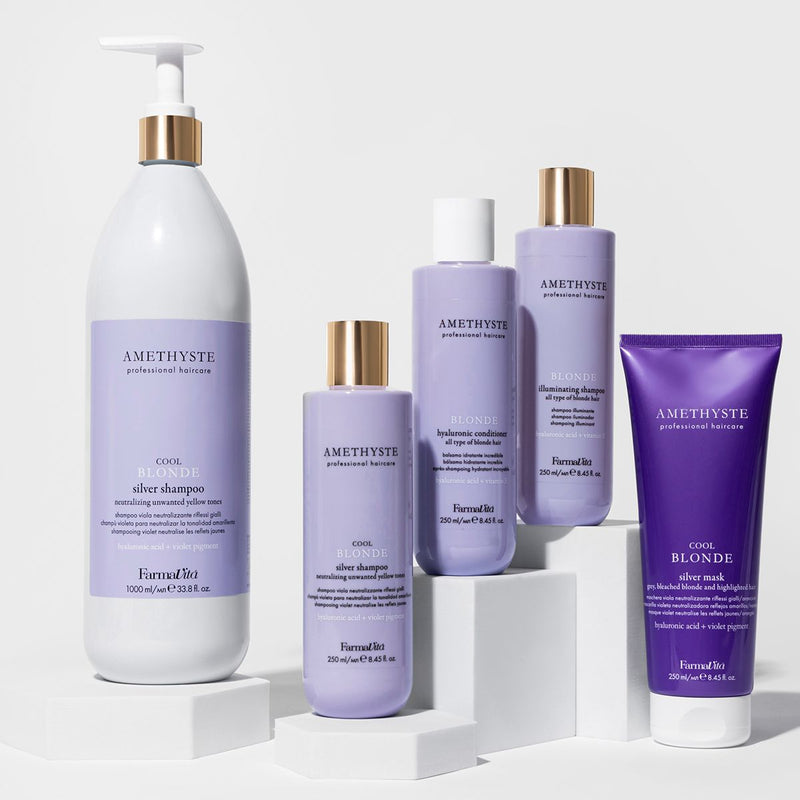 Load image into Gallery viewer, Farmavita amethyste blonde hyaluronic conditioner 250ml
