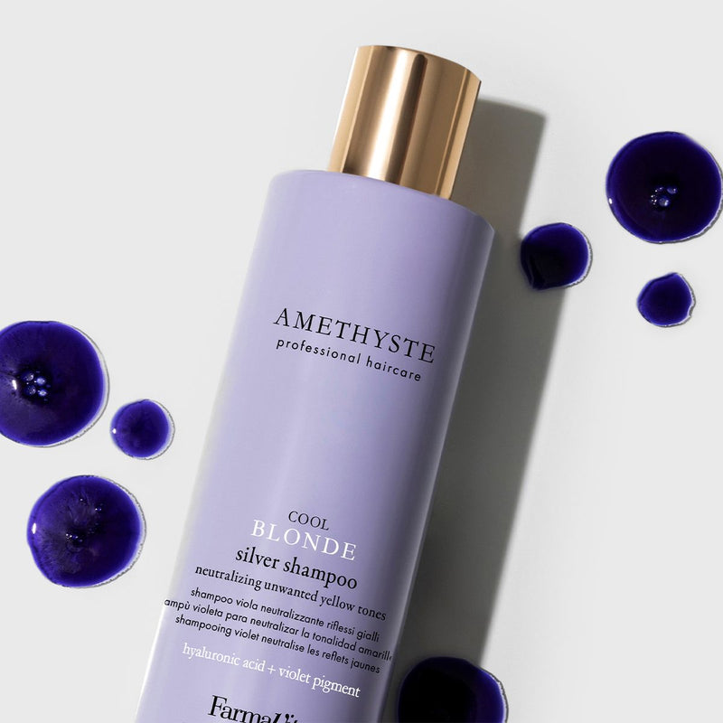 Load image into Gallery viewer, Farmavita amethyste cool blonde silver shampoo 250ml
