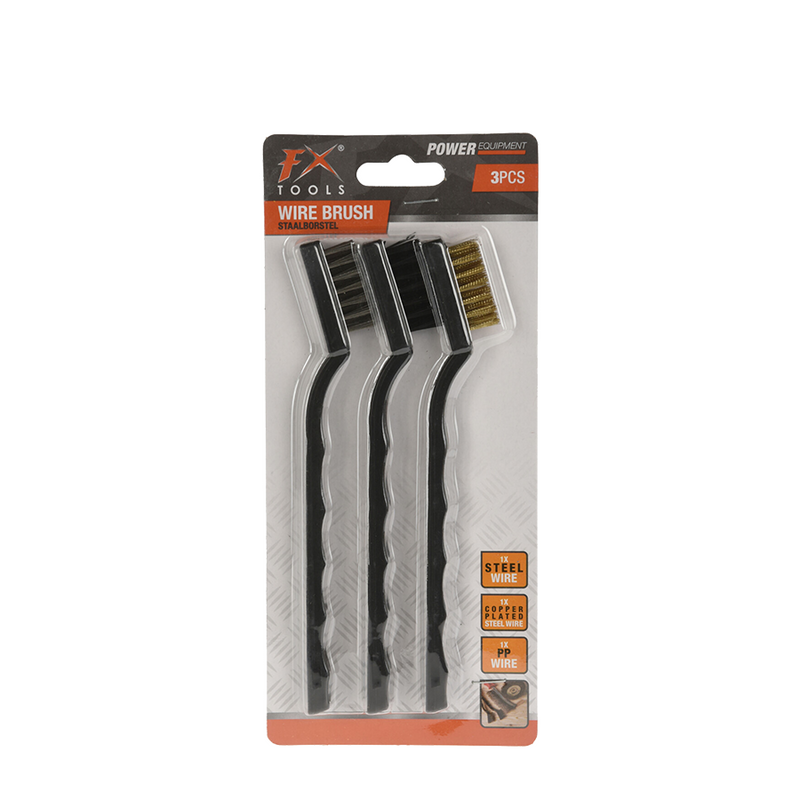 Afbeelding laden in galerijviewer, Fx tools staalborstel 17cm set 3-delig
