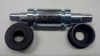 bottom bracket 128 x 38 mm press-fit JIS silver