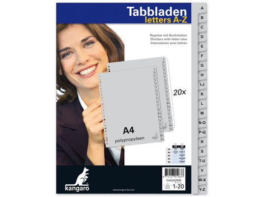 Imp tabbladen a4 23 rings a-z kunststof