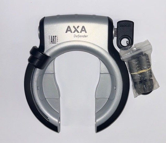 Gazelle ringslot axa defender rl | zilver zwart + slotcilinder art2
