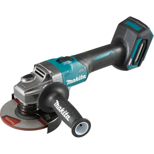 Makita ga008gm201 40 v max haakse slijper 125 mm 4,0 ah accu (2 st), lader, mbox