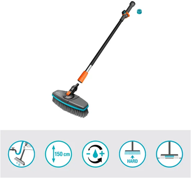 Gardena producten cleansystem wasset met steel hard