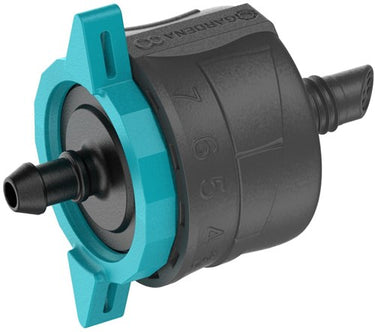 Gardena verstelbare einddruppelaar, drukcompenserend. druppelaar (zwart turquoise, 5 stuks)