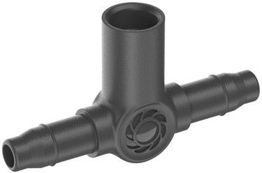 Gardena t-stuk voor sproeiers einddruppelaars 4,6 mm (3 16 ) verbinding (donkergrijs, 5 stuks)