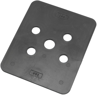 Gb hogedrukplaat 100x120x2 abs drukbelasting 16200kg; 144 per zak - 349202
