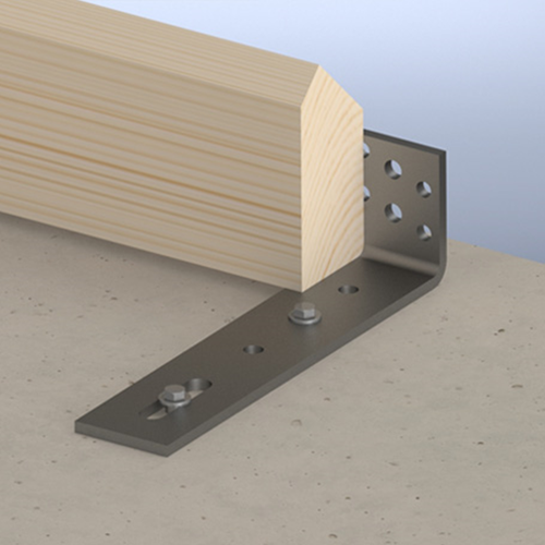 Afbeelding laden in galerijviewer, Gb muurplaathoek 80x520 60x10 verzinkt | 5 stuks - 079886
