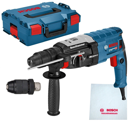 Bosch blauw gbh 2-28 f combihamer sds-plus + snelspanboorkop in l-boxx - 0611267601