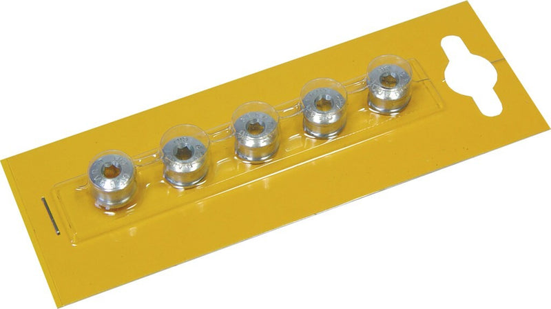 Load image into Gallery viewer, Gebhardt  bladbout alu 5mm+moer voor baanblad, zilver (per 5)
