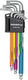 Gedore r36401009 | haakse stiftsleutelset | in | 1,5-10 mm multicolor | 9-dlg 3301332