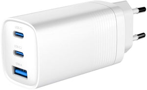 Enzo gembird usb + 2x usb-c snellader | 65w | wit - 9540153