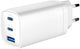 Enzo gembird usb + 2x usb-c snellader | 65w | wit - 9540153