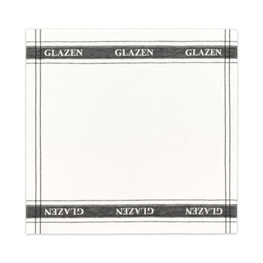 Ddddd theedoek glazendoek zwart wit 6 stuks