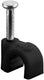 Enzo goobay kabelclip 5mm rond zwart box(100) - 4113230