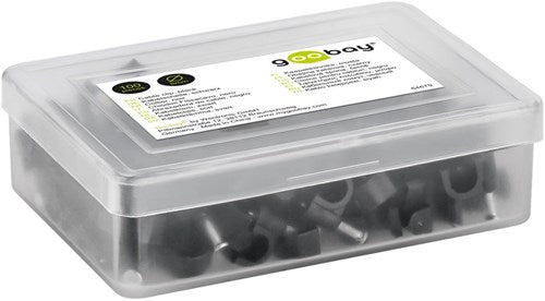 Load image into Gallery viewer, Enzo goobay kabelclip 6mm rond zwart box(100) - 4113231
