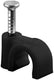 Enzo goobay kabelclip 6mm rond zwart box(100) - 4113231