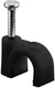 Enzo goobay kabelclip 7mm rond zwart box(100) - 4113232