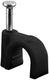 Enzo goobay kabelclip 8mm rond zwart box(100) - 4113233