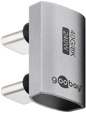 Enzo goobay usb-c adapter | male male | u vorm | 180 graden adapter - 9550437