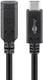 Enzo goobay usb-c male - usb-c female verlengkabel | 1m zwart - 9550230