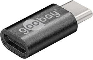 Goobay usb-c > usb micro-b 2.0 adapter (grijs)