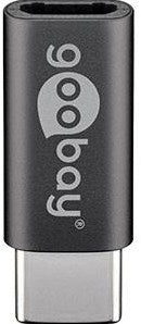 Goobay usb-c > usb micro-b 2.0 adapter (grijs)