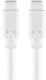 Enzo goobay usb-c - usb-c laadkabel 1m wit - 9550205