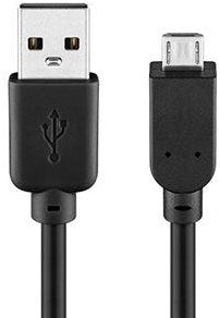 Load image into Gallery viewer, Enzo goobay usb-micro laadkabel 1m zwart - 9550350
