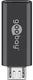 Enzo goobay usb-micro naar usb-c adapter zwart - 9550415