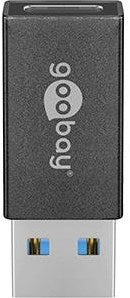 Goobay usb-a 3.0 superspeed > usb-c adapter (zwart)