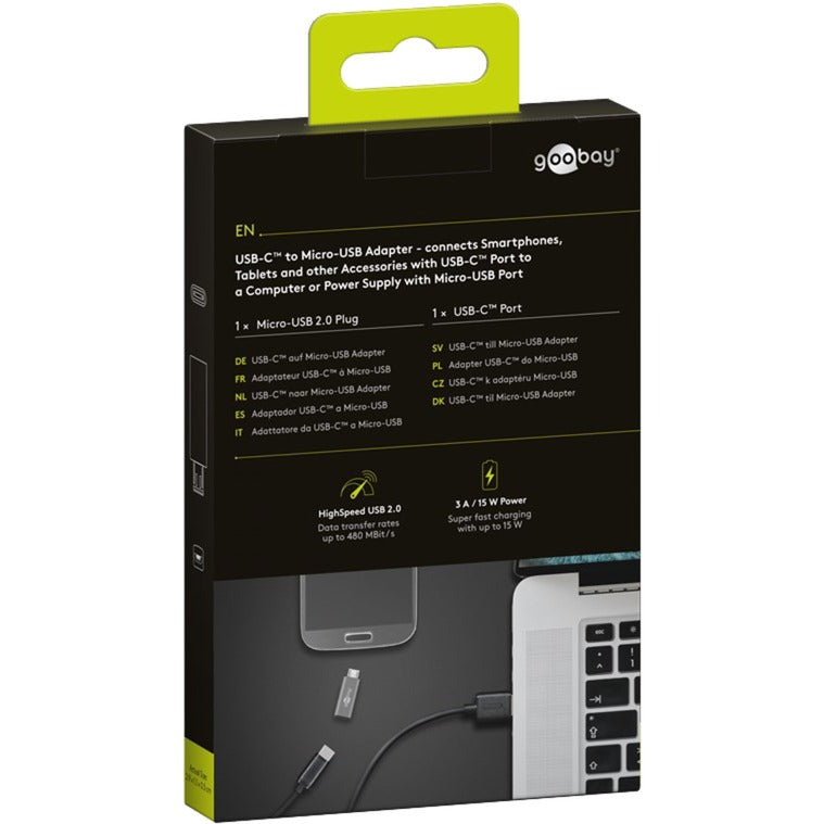 Load image into Gallery viewer, Goobay USB-C naar Micro-USB Adapter
